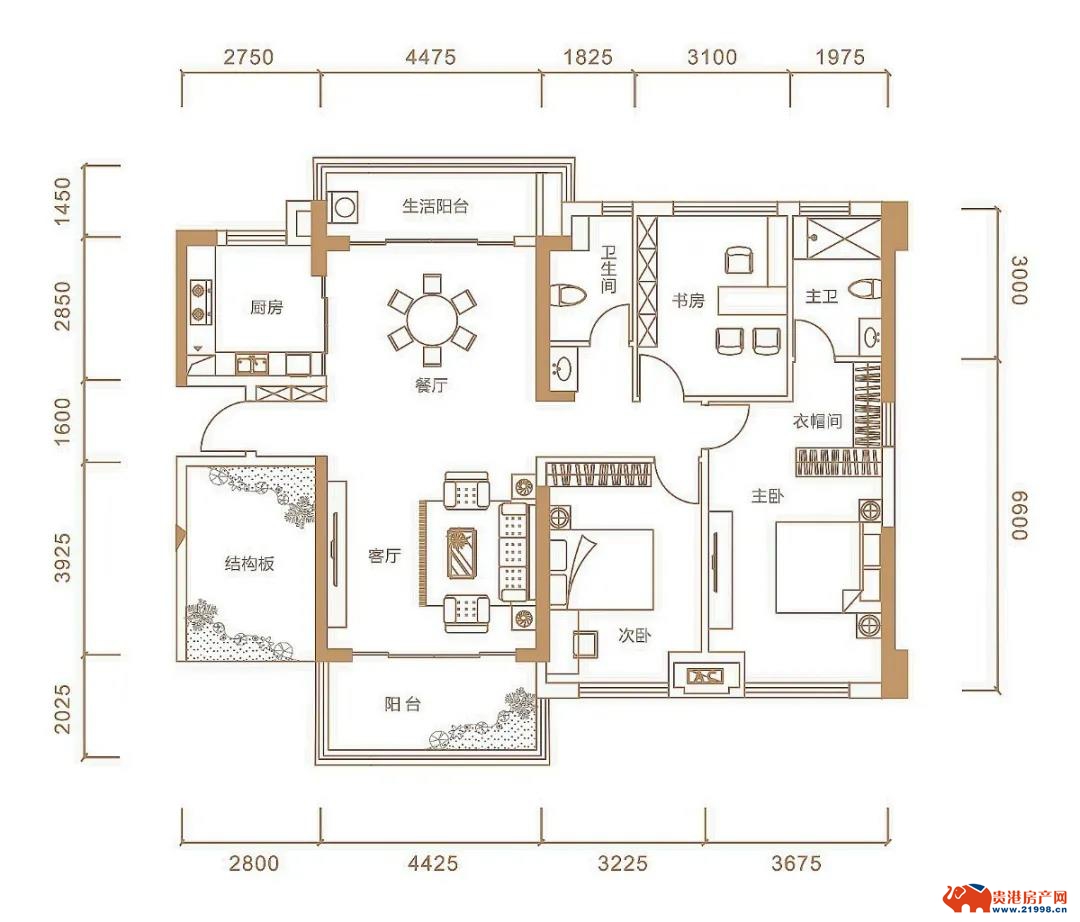 鉴赏| 三阳台 多室朝南 大面宽……据说这才是贵港人想要的户型!